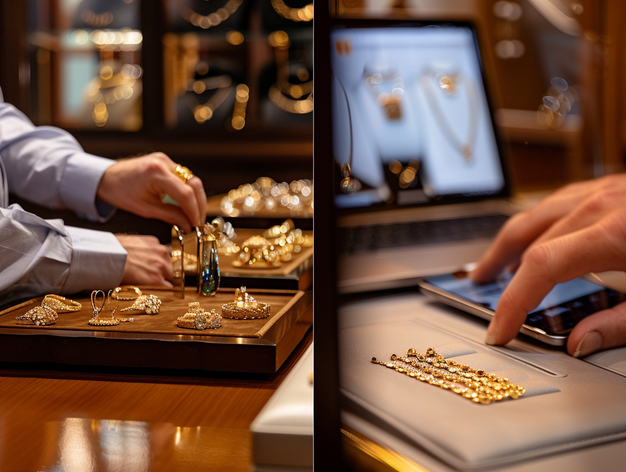 Rachat d’or : bijouterie ou site en ligne ?  Comparatif complet